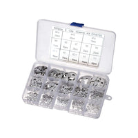 Stainless Steel E Clips C Circlip Kit Retaining Ring 400PCS Assorted M1.5-M15mm Suitable For General Mechanical Applications