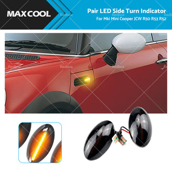 compare product Pair LED Side Indicator Turn Signal Light Lamp For Mini Cooper JCW R50 R53 R52