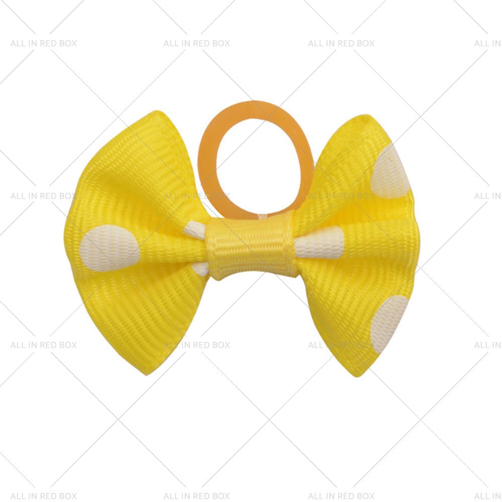 {{ Up To 100PCS Pet Small Dog Hair Bows Rubber Bands Puppy Cat Grooming Accessory }} - Buy Car Parts Online at {{ Kaka Auto Parts }}.