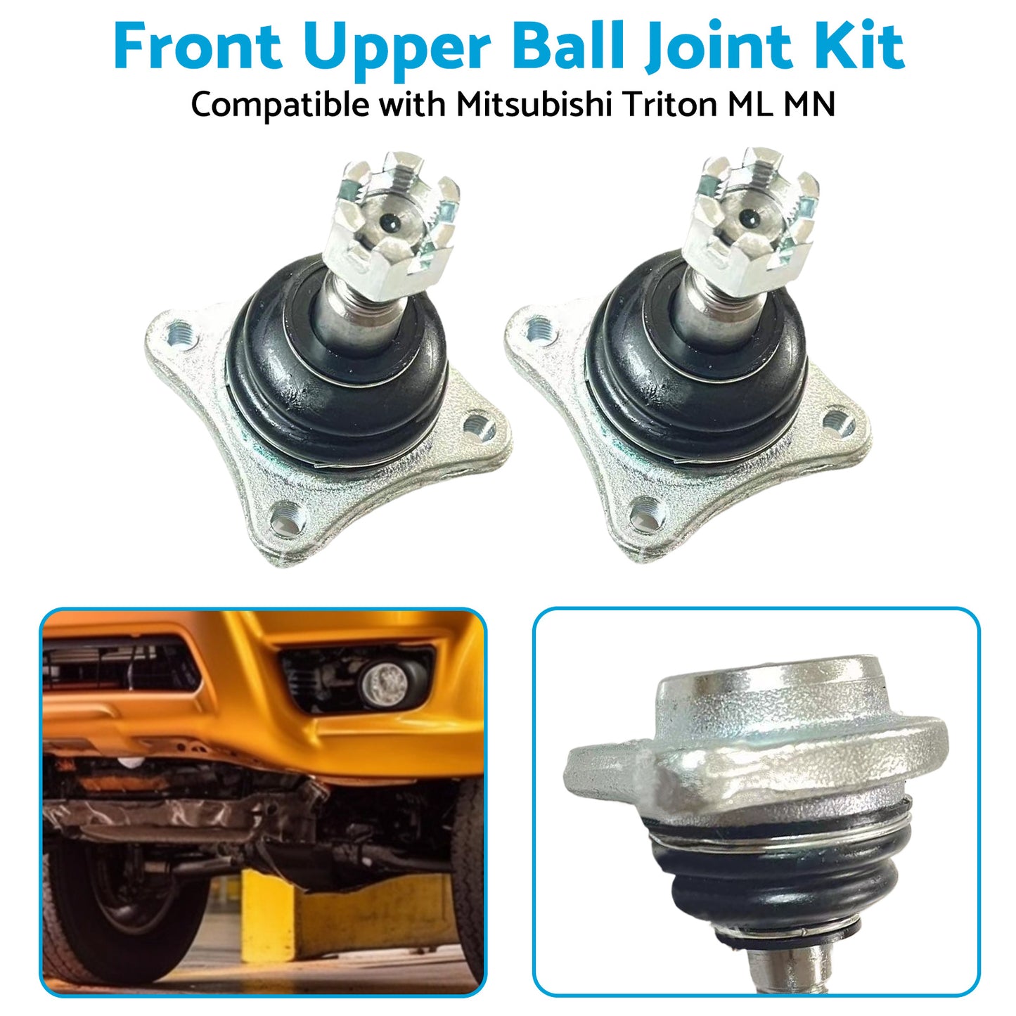 {{ 2PCS Front Upper Ball Joint Kit Suitable for Pajero III Wagon IV Sport II L200 }} - Buy Car Parts Online at {{ Kaka Auto Parts }}.