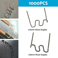 1000PCS Hot Staples Plastic Welding Wave Stapler For Car Bumper Repair Tool Kits