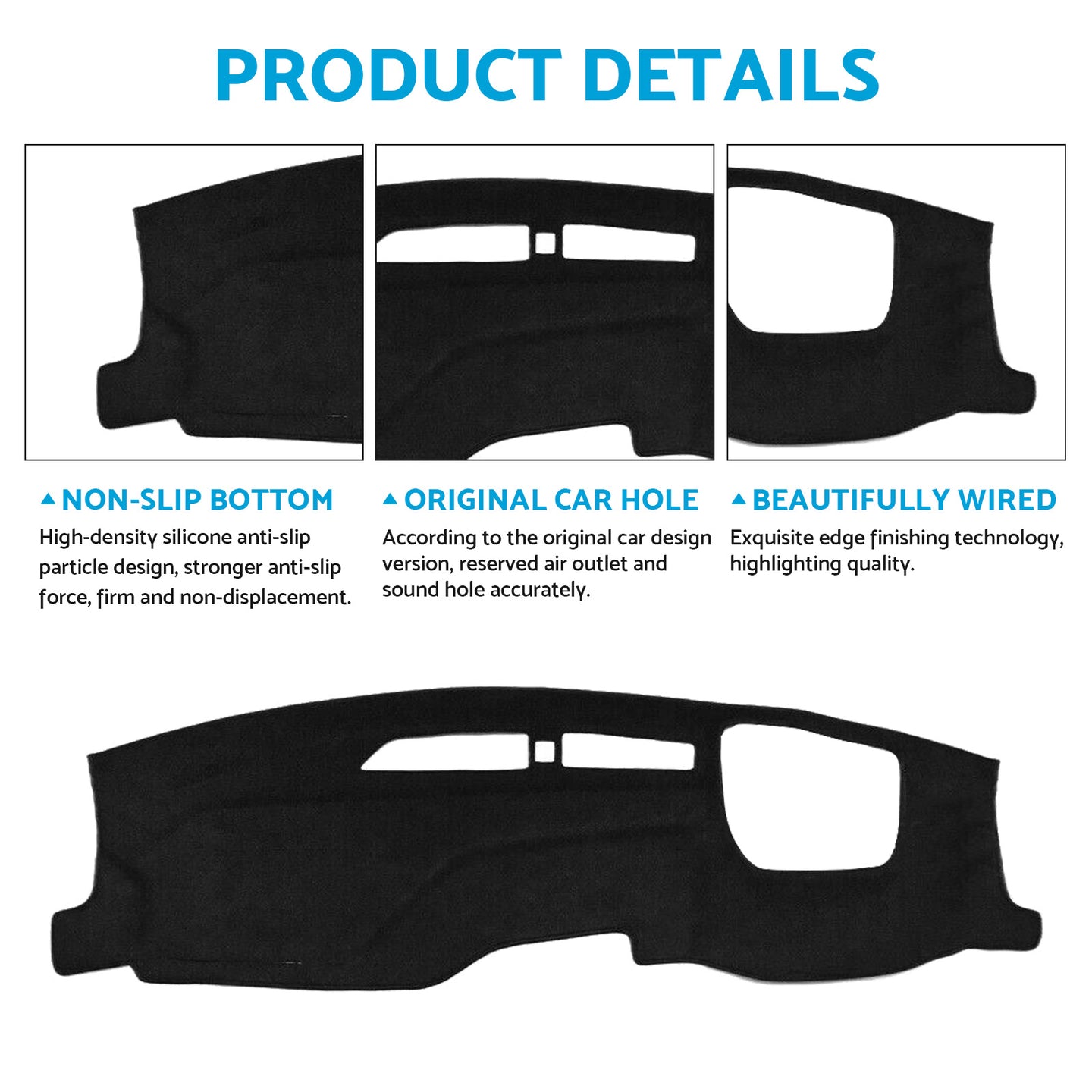 {{ Non-Slip Dash Mat Suitable For Chevrolet Silverado 2500[LTZ Premium] w/HUD 2024- }} - Buy Car Parts Online at {{ Kaka Auto Parts }}.