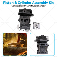 {{ Piston  and  Cylinder Kit 44mm 1143 020 1207 Suitable For Stihl MS251 Chainsaw }} - Buy Car Parts Online at {{ Kaka Auto Parts }}.