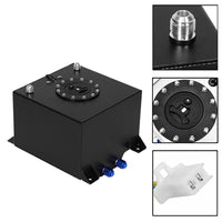 20 Gallon 80 Litre Black Aluminum Fuel Cell With Sending Unit Suitable For Universal Automotive Applications