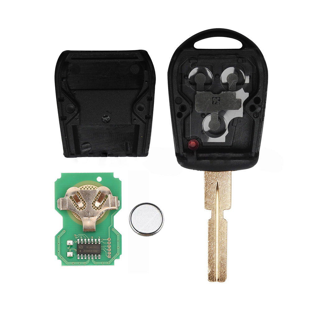 3 Button Complete Remote Key Suitable For BMW E31 / E32 / E34 / E36 / E38 / E39 / E46 / Z3 1990-2005