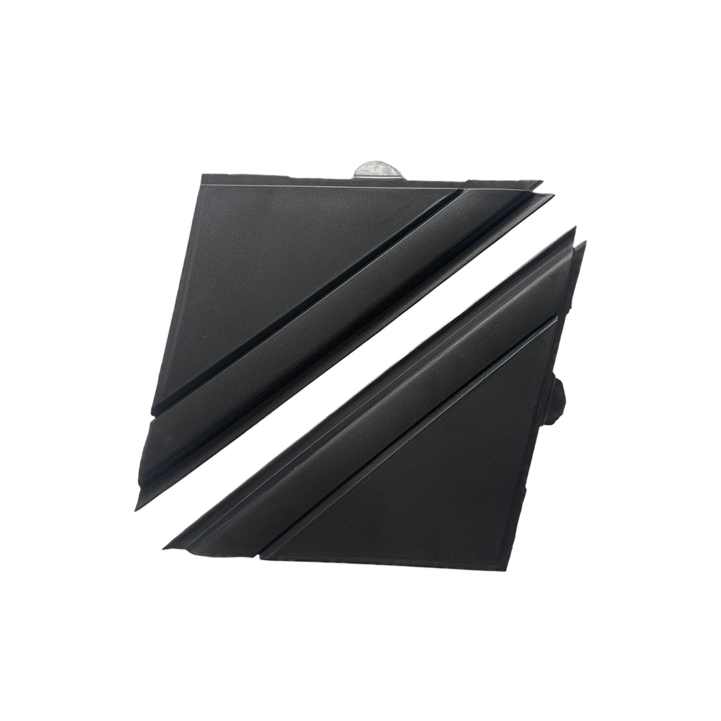 Matte Black Rear Mirror Triangle Trim Plate Suitable For Fiat 500 2012-2019