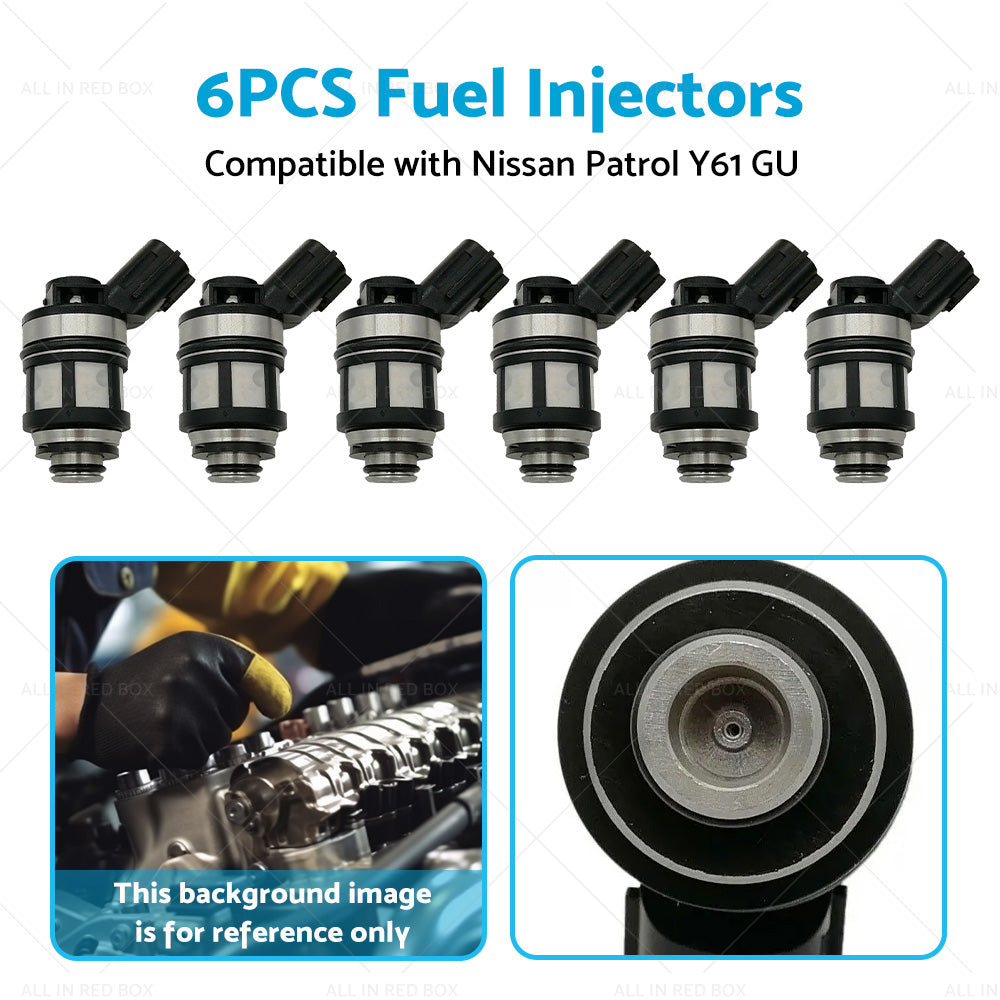 {{ 6PCS Fuel Injectors Suitable for Nissan Patrol GU Y61 4. 5L 1997-2001 16600-38Y10 }} - Buy Car Parts Online at {{ Kaka Auto Parts }}.