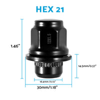 24x Extreme 12x1.5mm Alloy Wheel Lug Nuts Suitable For Toyota Landcruiser 200