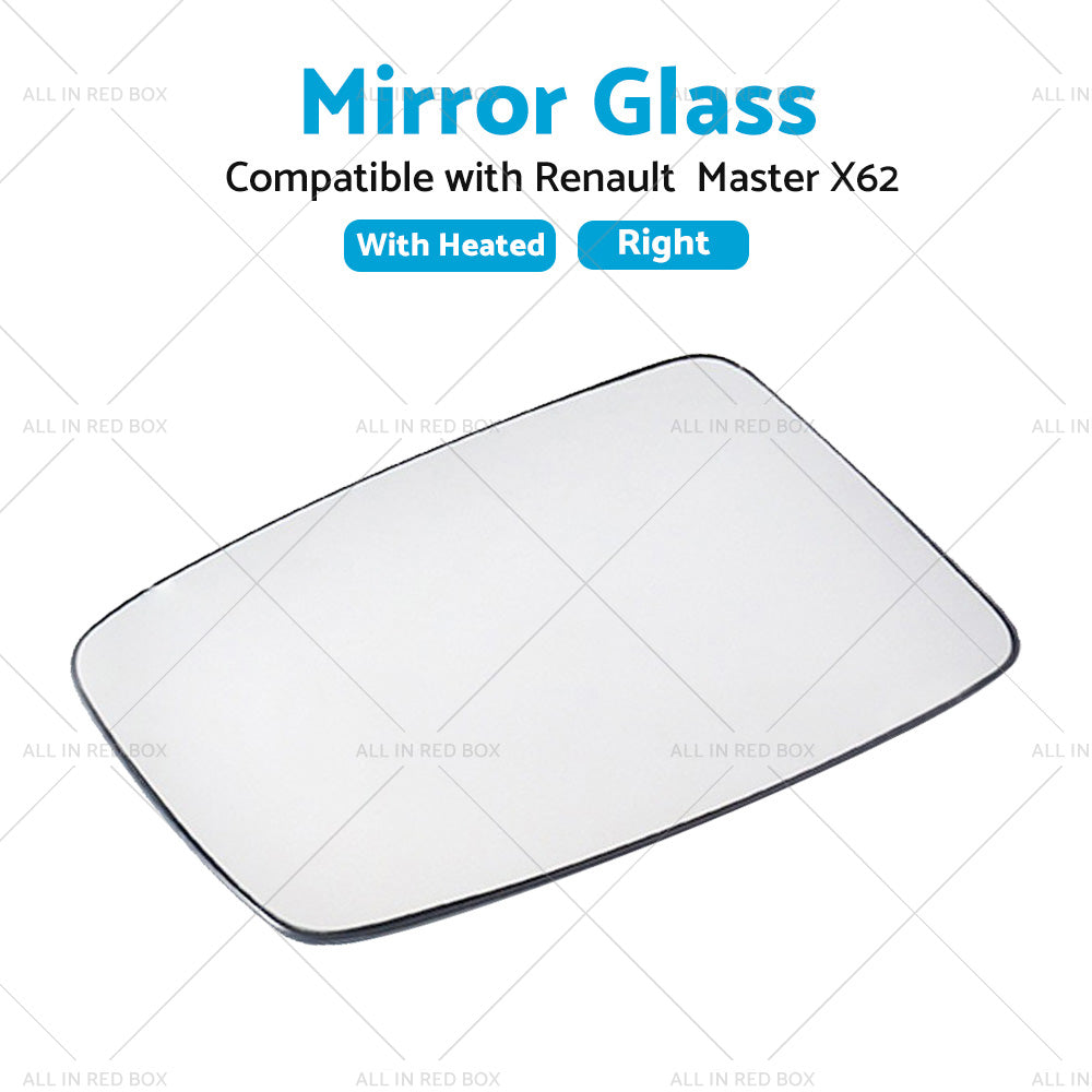 {{ Right Mirror Glass Suitable for Renault Master X62 2010-2019 Heated Convex base }} - Buy Car Parts Online at {{ Kaka Auto Parts }}.