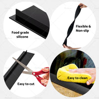 {{ 2PCS Kitchen Silicone Stove Counter Gap-Cover Oven Guard Spill Seal Slit Filler }} - Buy Car Parts Online at {{ Kaka Auto Parts }}.