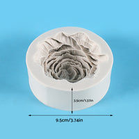Silicone Peony Aromatherapy Soap Wax Candle MOLD Making Resin Mould DIY Craft