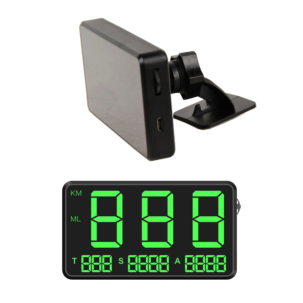 GPS Head Up Display Speedometer Odometer Digital Speed MPH with Over Speeding Alarm
