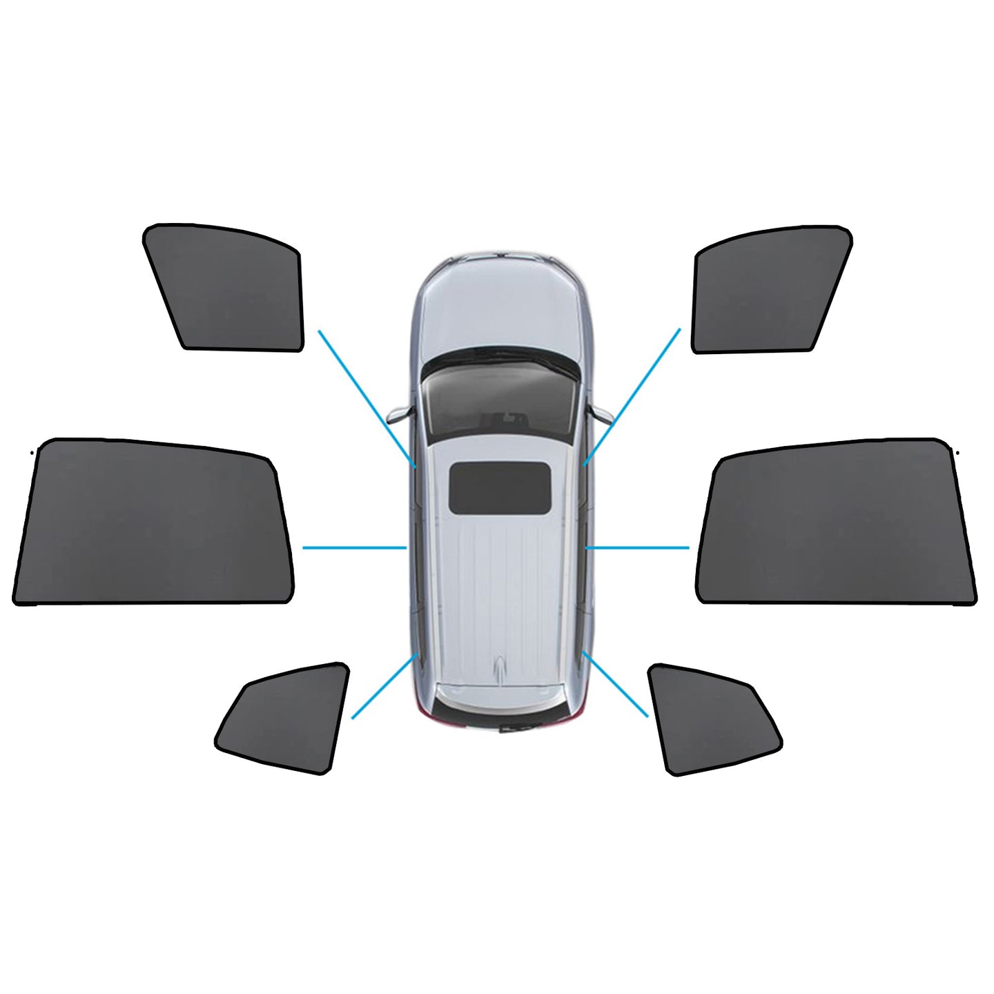 {{ Car Window Sun Shades Magnetic Mesh Sun Blind Suitable for BMW X3 F97 2017-On }} - Buy Car Parts Online at {{ Kaka Auto Parts }}.