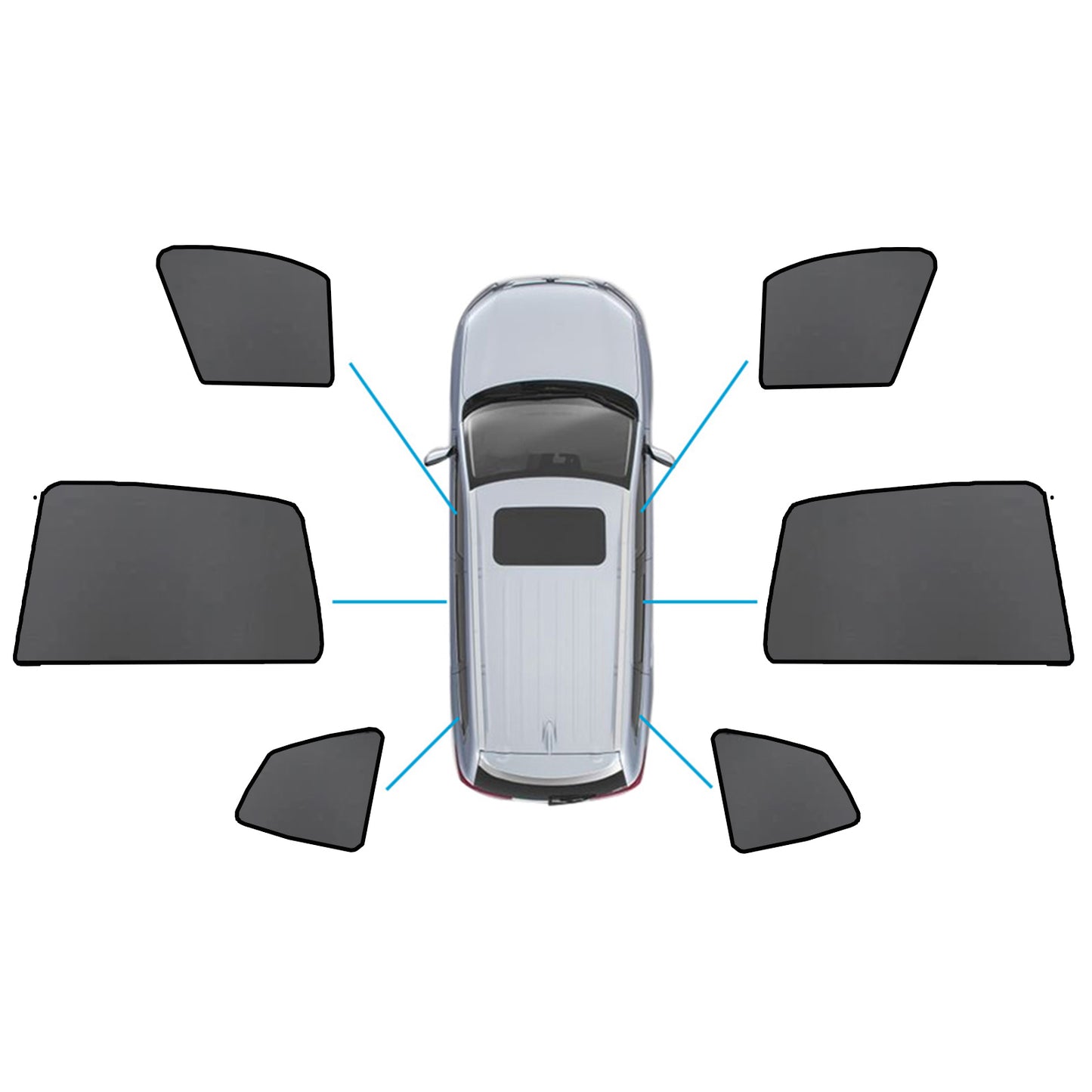 {{ Car Window Sun Shades Magnetic Mesh Sun Blind Suitable for BMW X3 F97 2017-On }} - Buy Car Parts Online at {{ Kaka Auto Parts }}.