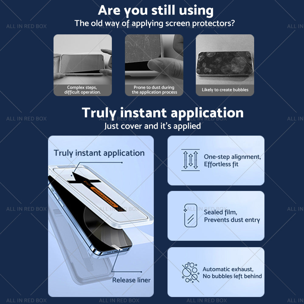 {{ 2PCS Screen Protector Privacy Tempered Glass Suitable For iPhone 14 Pro/ Max }} - Buy Car Parts Online at {{ Kaka Auto Parts }}.