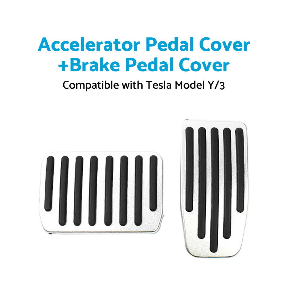 {{ Foot Pedals Aluminum Pads Cover Accessories Suitable for Tesla Model Y Model 3 }} - Buy Car Parts Online at {{ Kaka Auto Parts }}.