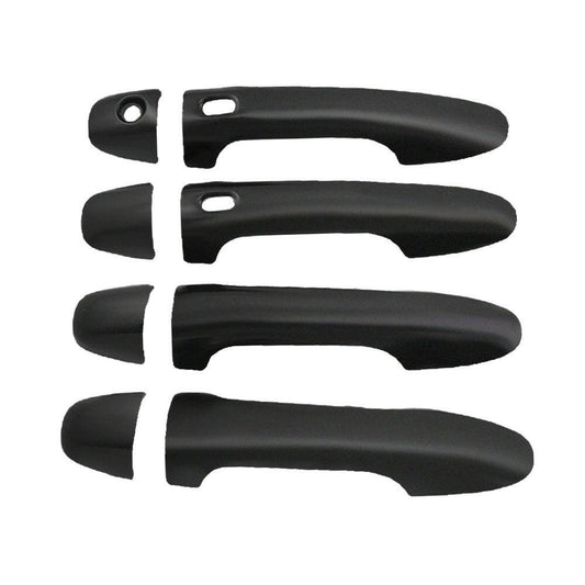 4x Door Handle Covers Matte Black Suitable For Toyota Hilux N80 2015-2021