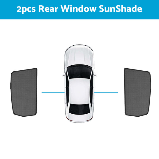 Magnetic Rear and Side Window Sun Shade Mesh Suitable For Toyota RAV4 2019-2023