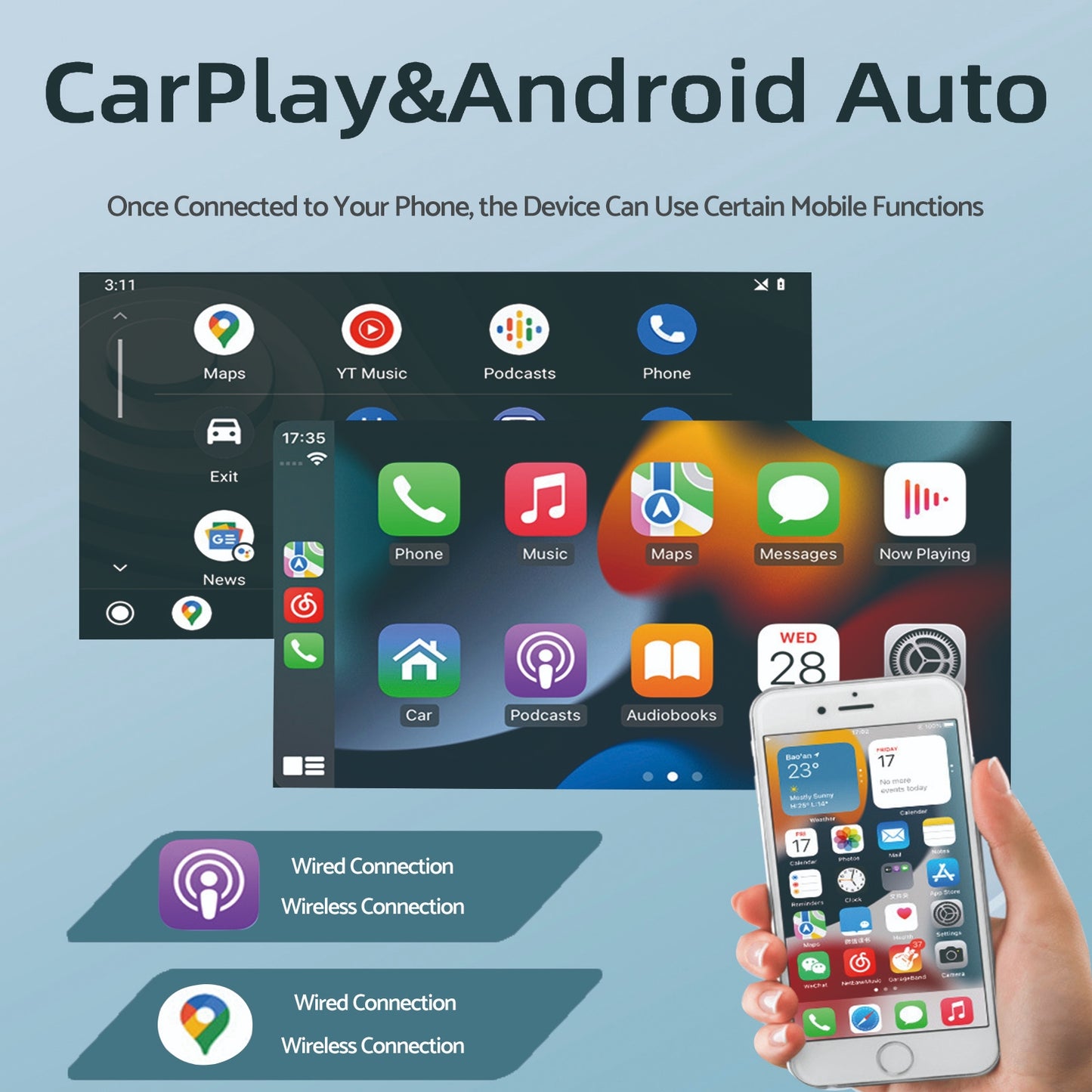 Car Radio Android 13 GPS BT Apple CarPlay Suitable For Hyundai i20 2012-2015