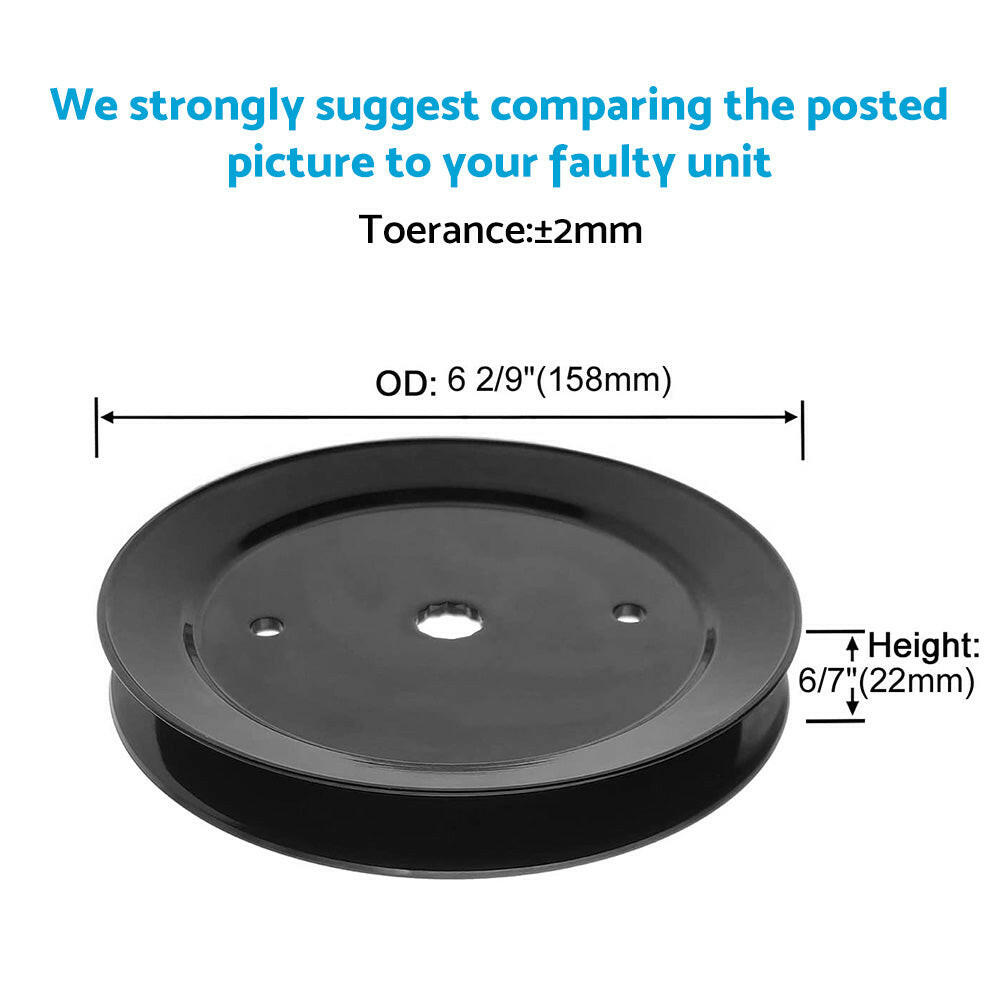 2x Deck Spindle Pulley Suitable For Husqvarna Ride on Mowers 197473 532 19 74-73