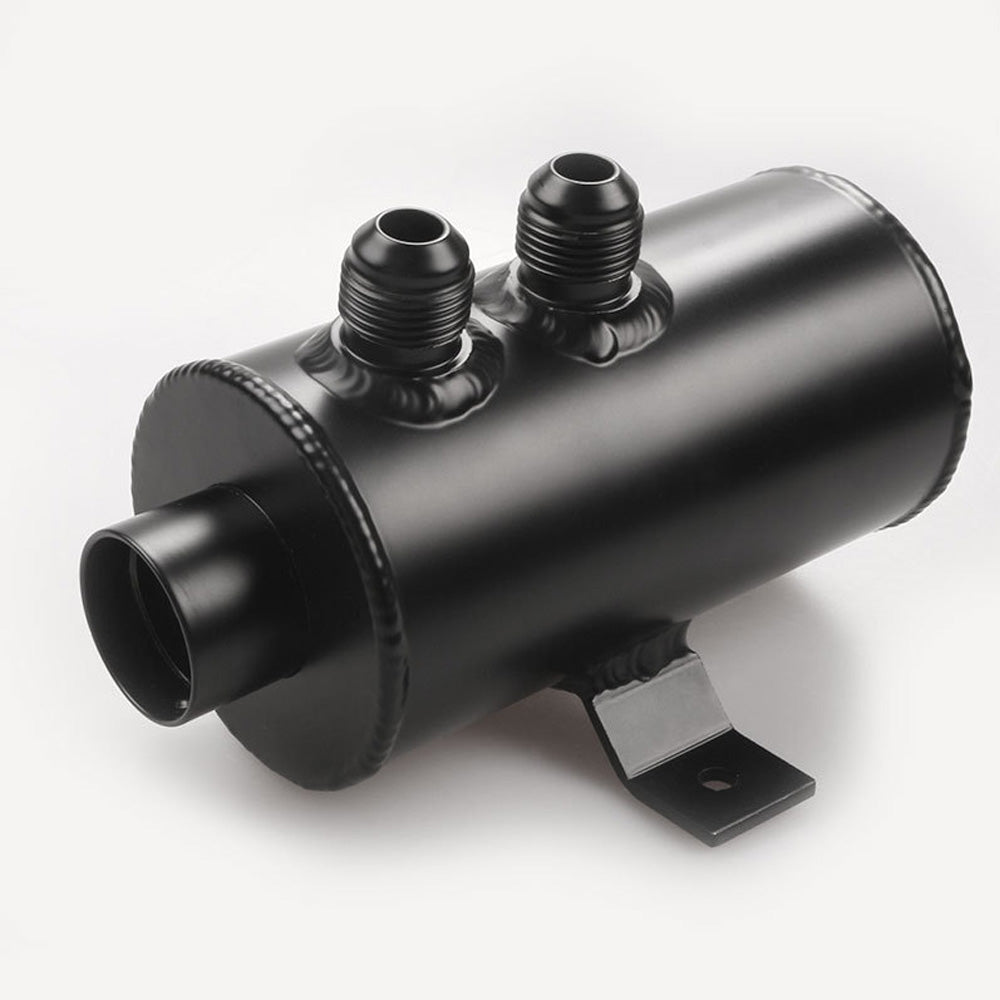 {{ Aluminium Baffled Engine Oil Catch Can 0. 75L 2 Port AN10  3M Hose Fitting Kit }} - Buy Car Parts Online at {{ Kaka Auto Parts }}.