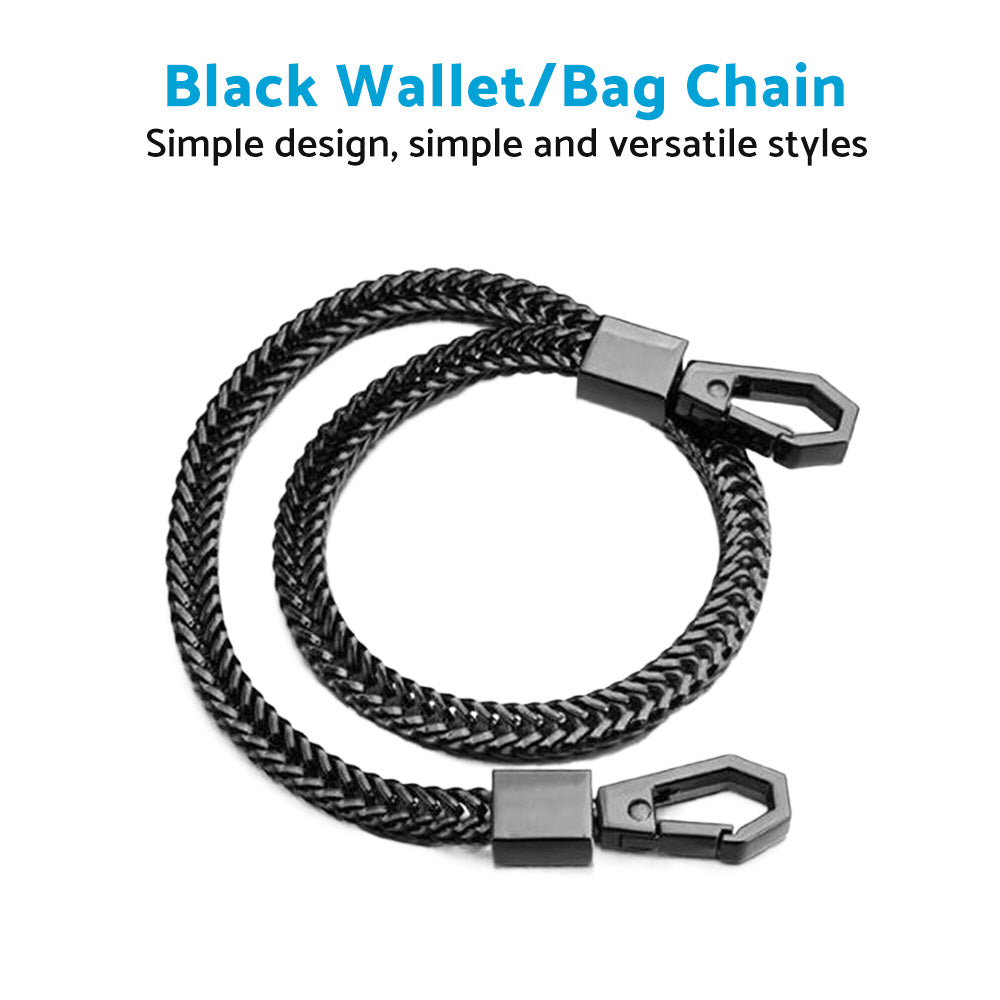 NEW Alloy Black Link Biker Trucker Punk Wallet Chain 16inch 40cm Long