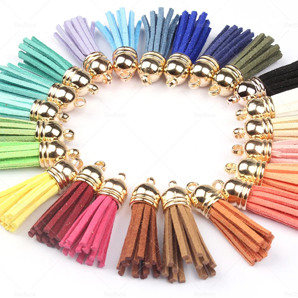 {{ 250PCS Keychain Ring Tassels Bulk Colored Leather Tassel Pendants Jewelry DIY }} - Buy Car Parts Online at {{ Kaka Auto Parts }}.