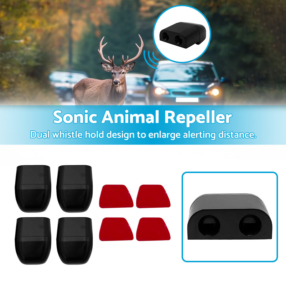 {{ 2 Pair Sonic Animal Repeller Shoo Whistle Deer Kangaroo 4WD Car Black }} - Buy Car Parts Online at {{ Kaka Auto Parts }}.