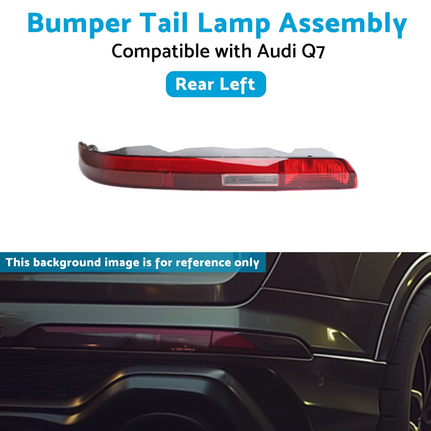 {{ Left Rear Bumper Tail Light Lamp Assembly 4M0945095 Suitable For Audi Q7 16-23 }} - Buy Car Parts Online at {{ Kaka Auto Parts }}.