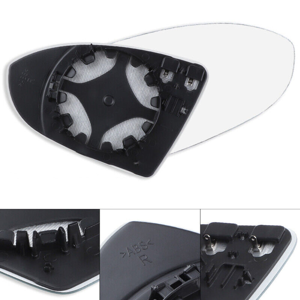 Right Heated Convex Mirror Glass with Base Suitable For VW Golf MK7 / MK7.5 2013-2018