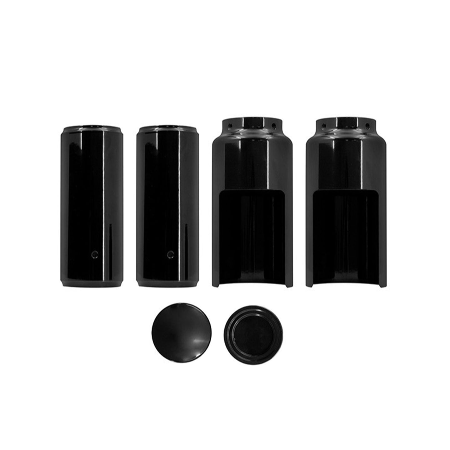 {{ Black Fork Cover Set For Harley Softail M8 Street Bob 2018-2022 Full }} - Buy Car Parts Online at {{ Kaka Auto Parts }}.