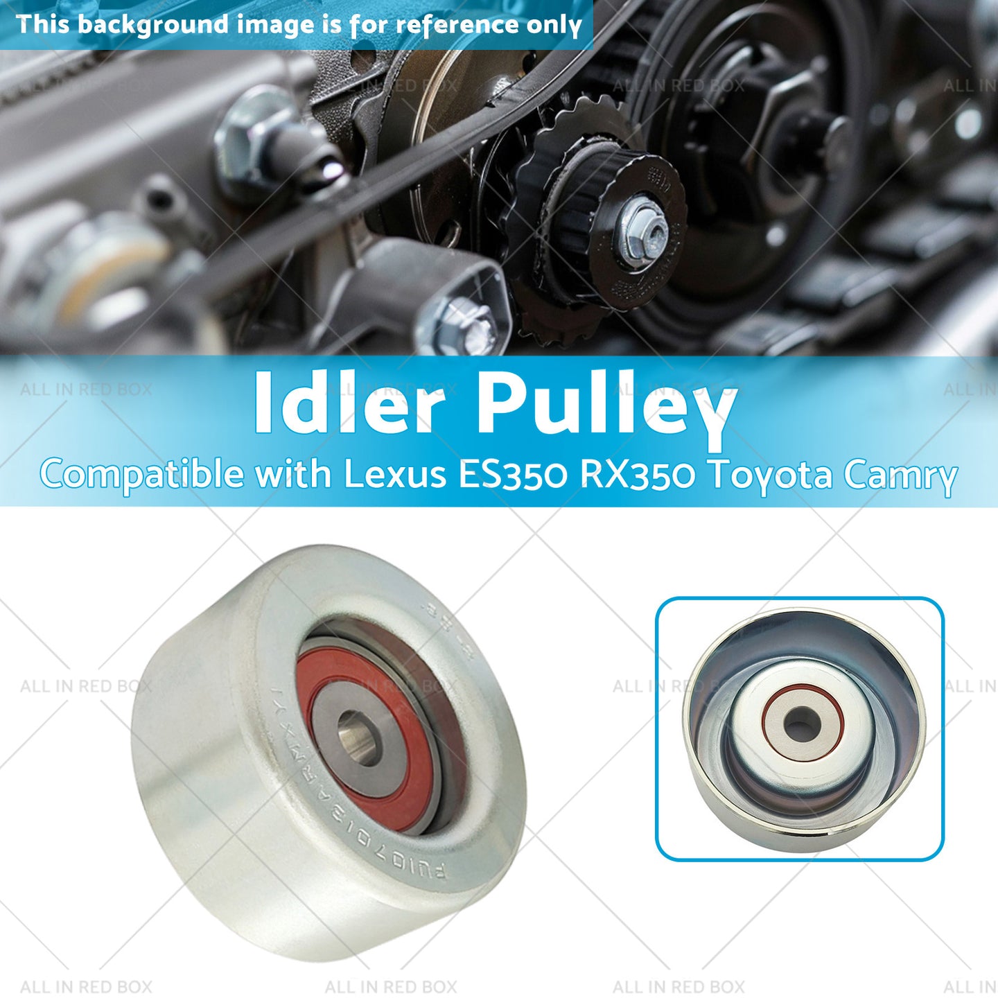 {{ Idler Pulley Suitable for Lexus ES350 RX350 Toyota Camry 2007-2021 16604-31020 }} - Buy Car Parts Online at {{ Kaka Auto Parts }}.