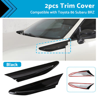 compare product Black Car Side Fender Fin Vent Trim Suitable For Toyota 86 Subaru BRZ 2012-2020
