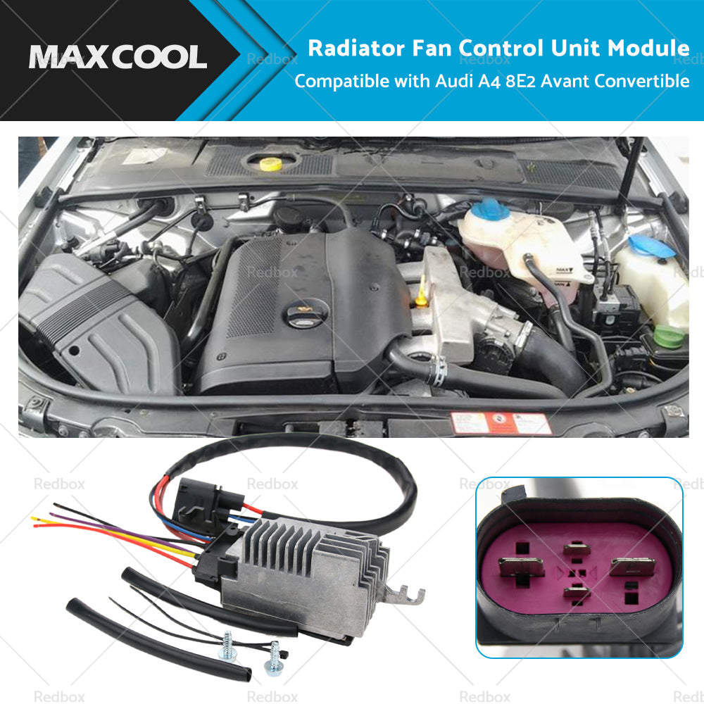 {{ Radiator Fan Control Unit Module Suitable for Audi A4 8E2 Avant Convertible }} - Buy Car Parts Online at {{ Kaka Auto Parts }}.