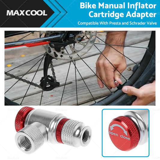 {{ Bike Manual Inflator Cartridge Valve CO2 Inflator Cartridge Adapter Presta }} - Buy Car Parts Online at {{ Kaka Auto Parts }}.
