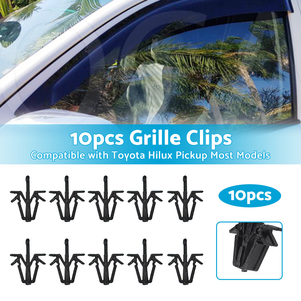 {{ 9046712040 10pcs Grille Clips Suitable For Toyota Hilux Pickup 84-04 Most Models }} - Buy Car Parts Online at {{ Kaka Auto Parts }}.