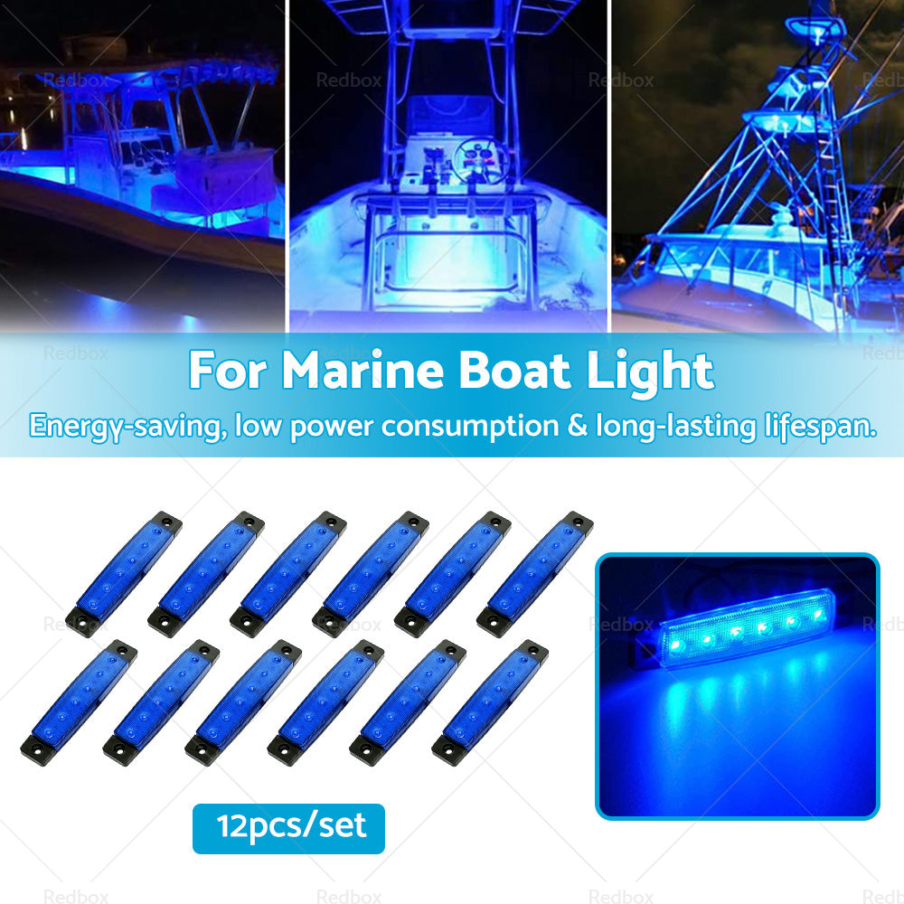 {{ 12x For Marine Boat LED Deck Courtesy Lights Waterproof Stern Transom Light 12V }} - Buy Car Parts Online at {{ Kaka Auto Parts }}.