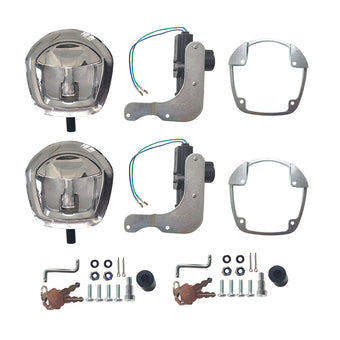 compare product 2x Power Operated Recessed Folding Whale Tail T Lock Handle Suitable For Trailer Tool Box