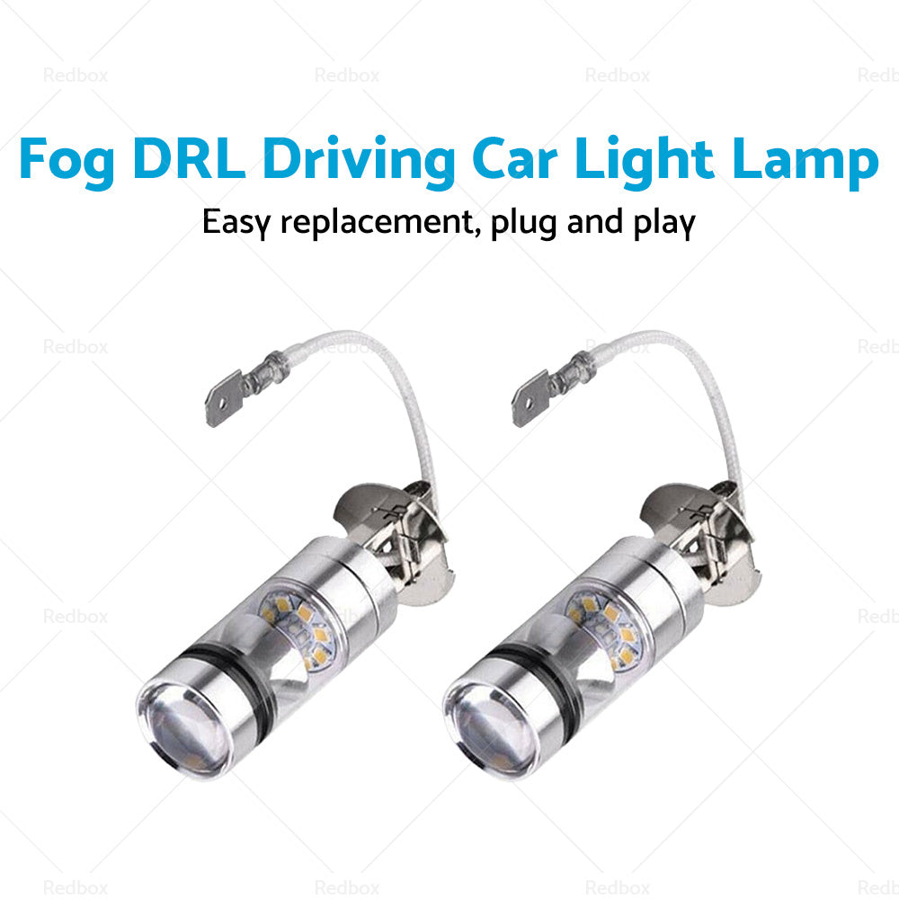 {{ 2x H3 100W Hight Power LED Cree Headlight Fog Driving Light Bulbs Car Lamp Globe }} - Buy Car Parts Online at {{ Kaka Auto Parts }}.