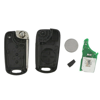 compare product Remote Flip Key with Transponder 433MHz ID46 Suitable For Hyundai i20 i30 ix35