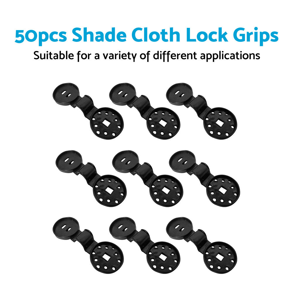{{ 50PCS Shade Cloth Heavy Duty Lock Grip Reusable Windproof Awning Clamp Grip }} - Buy Car Parts Online at {{ Kaka Auto Parts }}.