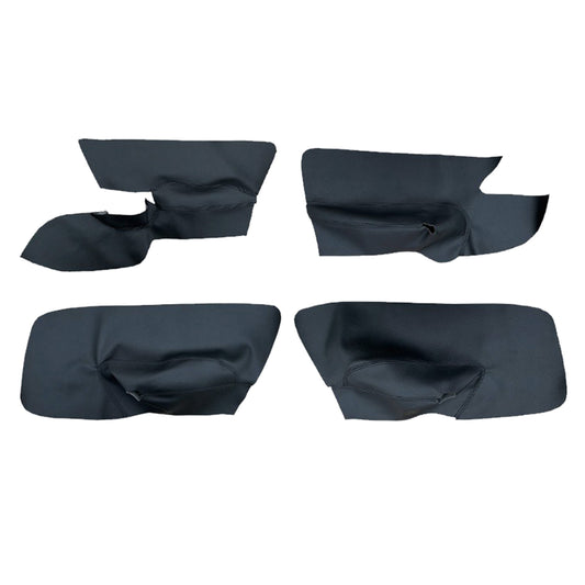 4x Black Leather LH RH Door Armrest Panel Cover Suitable For VW Jetta Golf MK5
