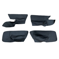 4x Black Leather LH RH Door Armrest Panel Cover Suitable For VW Jetta Golf MK5