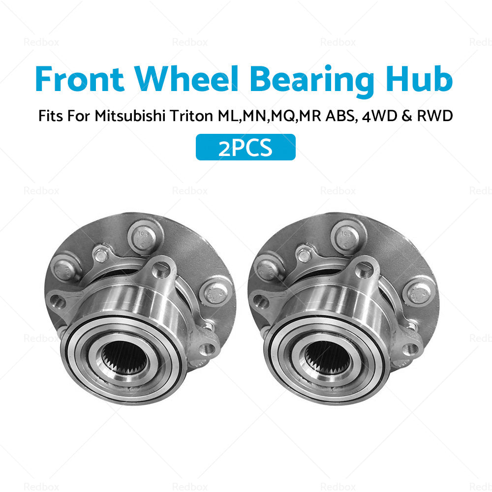 {{ 2 x Front Wheel Bearing Hub Fits For Mitsubishi Triton ML,MN,MQ,MR ABS, 2006-on }} - Buy Car Parts Online at {{ Kaka Auto Parts }}.