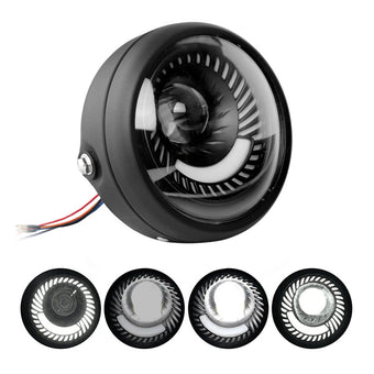 compare product Motorcycle 6. 5inch LED Headlight DRL Hi Lo Running Light Suitable For Cafe Racer