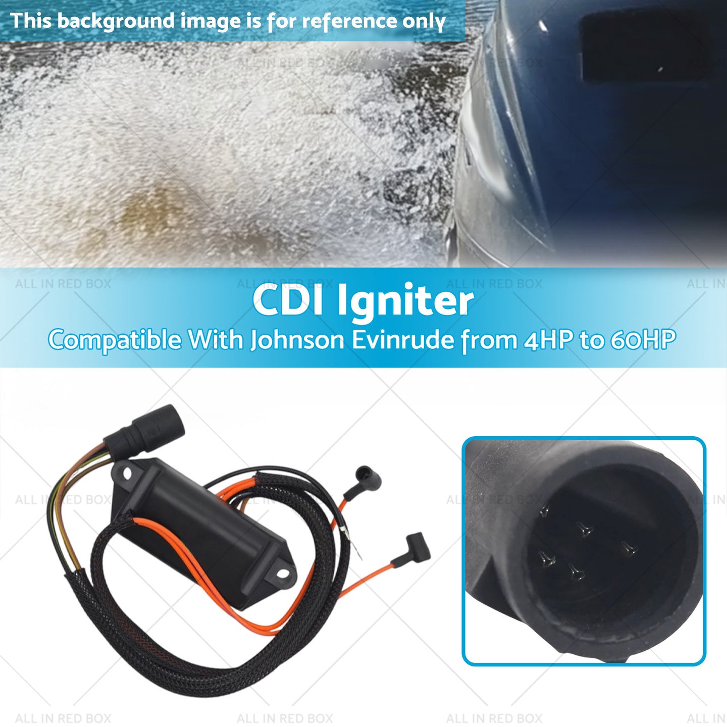 {{ CDI Igniter Suitable For Johnson Evinrude 15HP 20HP 25HP 1985-1988 586697 }} - Buy Car Parts Online at {{ Kaka Auto Parts }}.