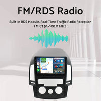 In-Dash Units Android 13 Stereo GPS CarPlay Suitable For Hyundai i30 2006-2011