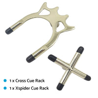 Pool Snooker Billiard Table Cue Rest Cross & Spider Jigger Set Suitable For Standard Tables