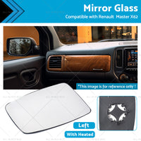 {{ Left Mirror Glass Suitable for Renault Master X62 2010-2019 Heated Convex Base }} - Buy Car Parts Online at {{ Kaka Auto Parts }}.
