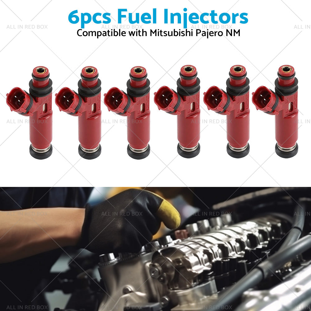 {{ 6PCS Fuel Injectors Suitable For Mitsubishi Pajero NM 6G74 3. 5 V6 00-04 MD357267 }} - Buy Car Parts Online at {{ Kaka Auto Parts }}.